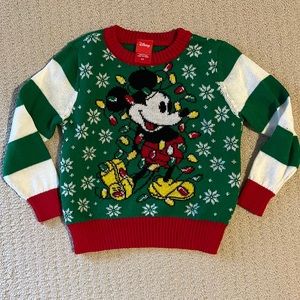 Adorable Mickey Christmas sweater.